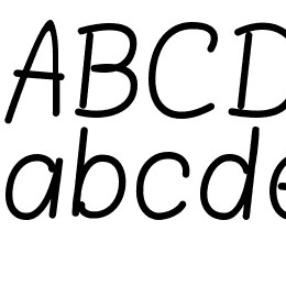 Blokletters Balpen Font File