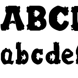 blurrr letters Font File