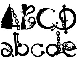 Body Piercing & Chains Font File