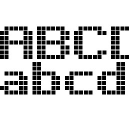 Bold LED Board-7 Font File