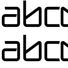 break label Font File