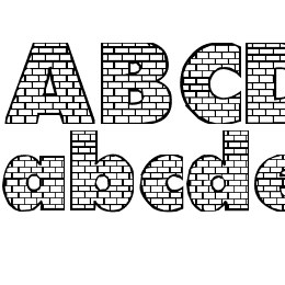 bricks Font File