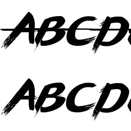 BRUSHSTRIKE Font File