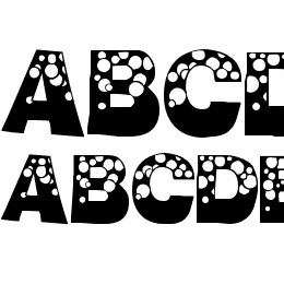 BubbleMan Font File