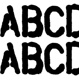 Budget Stencil Bleedy Font File