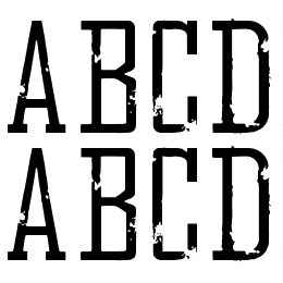 Bureau Distressed Font File