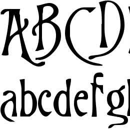 Burton's Nightmare Font File