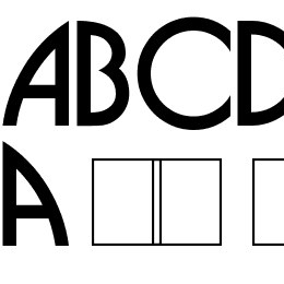 BUSORAMA Font File