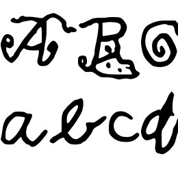 CalebsCoolHandwriting Font File