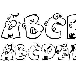 caricature Font File