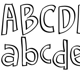 Cartoon 2 Package Font File