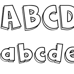 Cartoon 2 US Font File