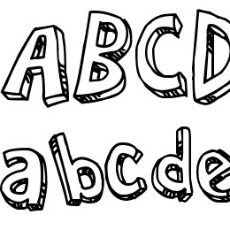 Cartoon Relief Font File