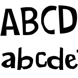 Cartoon Toy Italic Font File