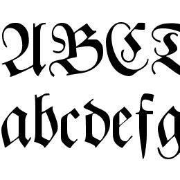 CAT Zentenaer Fraktur UNZ1 Font File