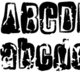 Chemical Reaction A BRK Font File