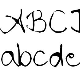 Chloe's handwriting Font File