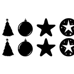 Christmas Shapes Font File