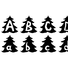 Christmas Tree Font File