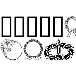 ChristmasWreath Font File