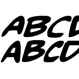 Comic Book Commando Bold Italic Font File