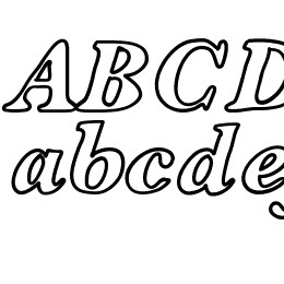 ContourDeLettres Font File