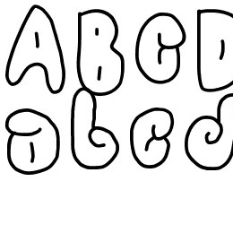 cool balloons Font File