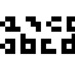 cool three pixels Font File