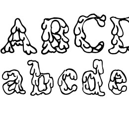 Coulures Font File