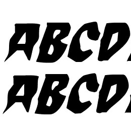 Count Suckula Staggered Italic Font File