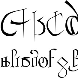 Courthand Plain: Font File