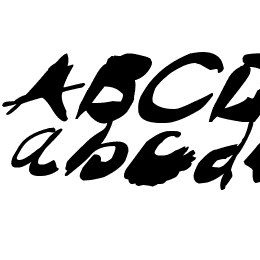 Crazy Ink Splats Italic Font File