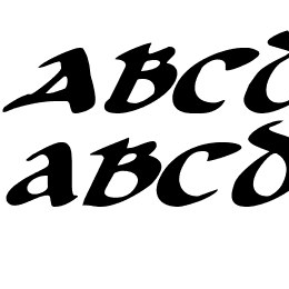 Cry Uncial Italic Font File