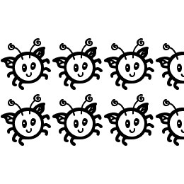 cuddlebugs bug Font File