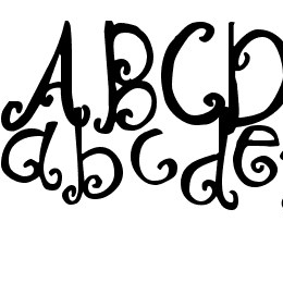 Curly Coryphaeus Font File