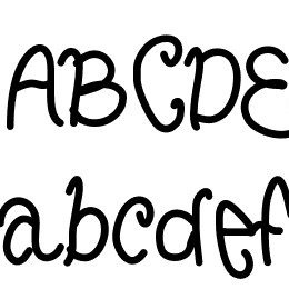 CurlyLetters Font File