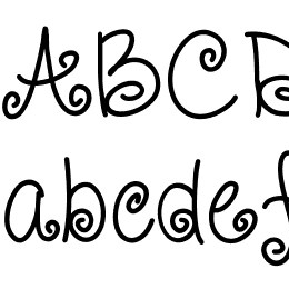 CurlyShirley Font File