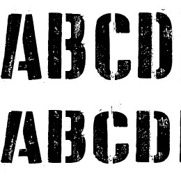 D Day Stencil Font File