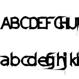 DamagedSataLight Font File