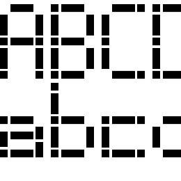 Dash Dot LCD-7 Font File