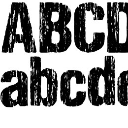 DCC - Sharp Distress Black Font File