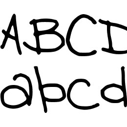 debhandwriting Font File