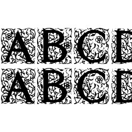 Decorated Roman Initials Font File