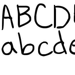 D*H Hand Scribblies Font File