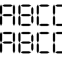 DIGIT LCD Font File