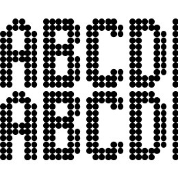 Digital Dot Roadsign Font File