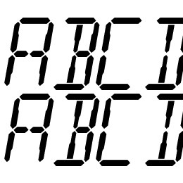 Digital Readout Font File