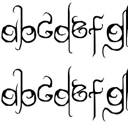 dilate. Font File