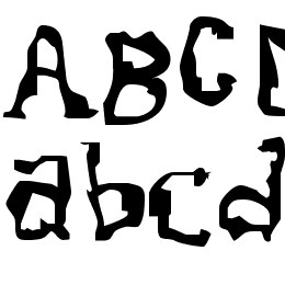 Dissonant Fractured Font File