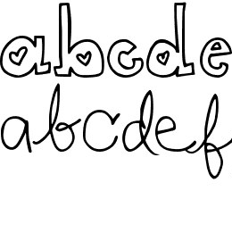 DJB 2CUTE4U Font File